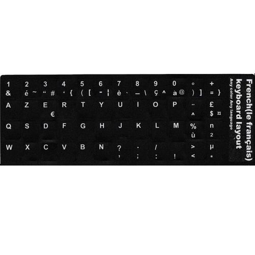 Autocollants clavier Azerty